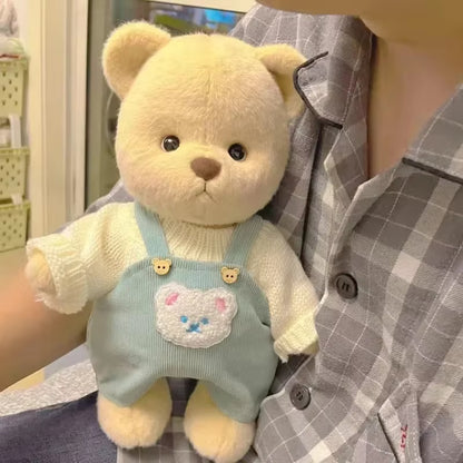 High Quality Handmade Teddy Bear Plush Toy Change Dress Cloth Girl Hug Cuddly Plushie Doll for Girlfriend Christmas Gift