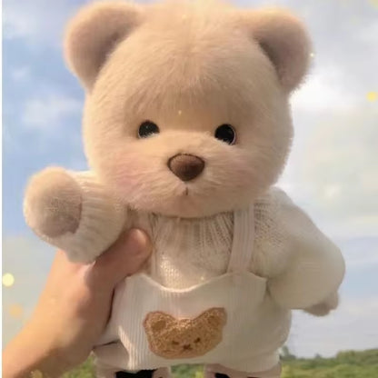 High Quality Handmade Teddy Bear Plush Toy Change Dress Cloth Girl Hug Cuddly Plushie Doll for Girlfriend Christmas Gift