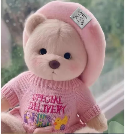 High Quality Handmade Teddy Bear Plush Toy Change Dress Cloth Girl Hug Cuddly Plushie Doll for Girlfriend Christmas Gift