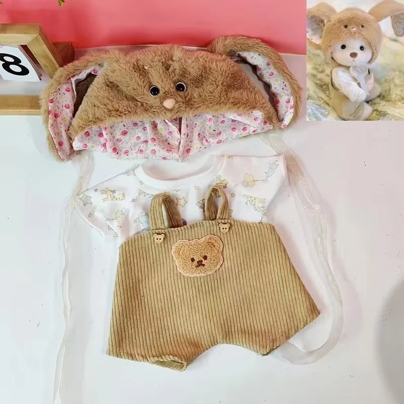 High Quality Handmade Teddy Bear Plush Toy Change Dress Cloth Girl Hug Cuddly Plushie Doll for Girlfriend Christmas Gift