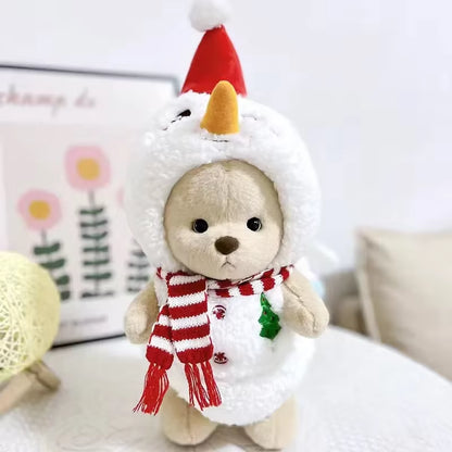 High Quality Handmade Teddy Bear Plush Toy Change Dress Cloth Girl Hug Cuddly Plushie Doll for Girlfriend Christmas Gift